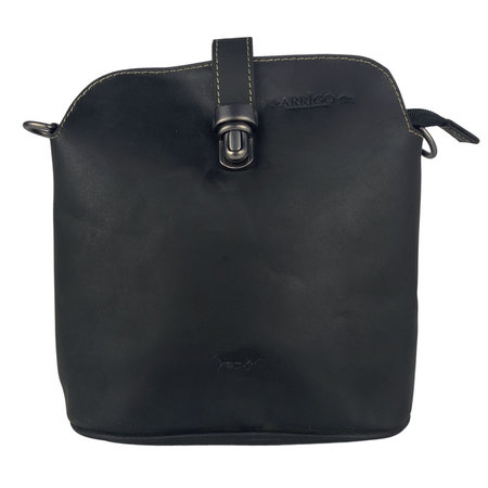 Crossbody Tas - Schoudertas van Zwart Leer