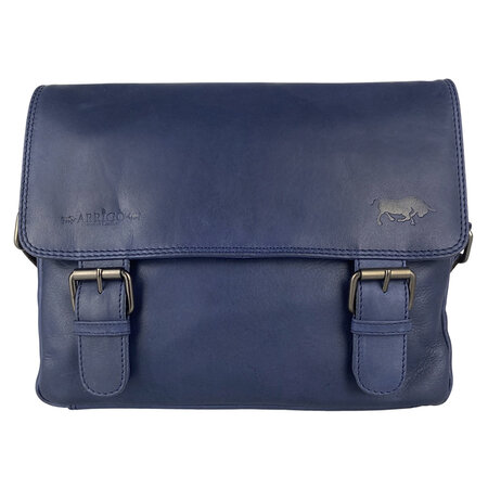 Messenger Bag Schoudertas van Donkerblauw Leer
