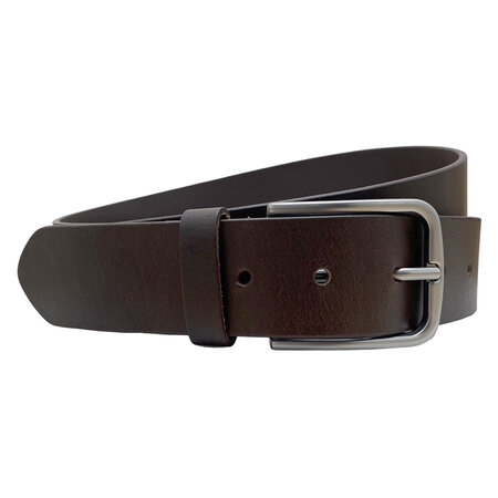 Riem Heren en Dames van Donkerbruin Leer - 4 cm breed