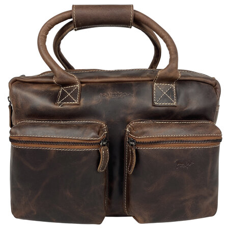 Westernbag - Laptoptas 13 inch Laptop Cognac Buffelleer