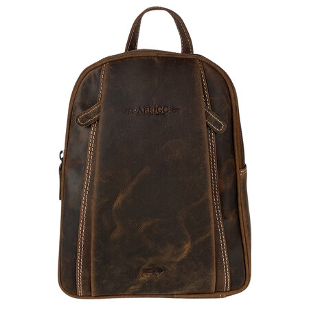 Leren Rugtas Rugzak Klein - Lichtbruin Cognac Leer
