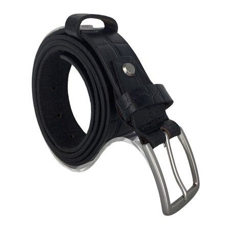 Riem 3 cm Zwart Leer voor Heren en Dames