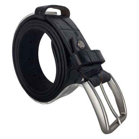 Riem 3.5 cm Zwart Leer voor Heren en Dames