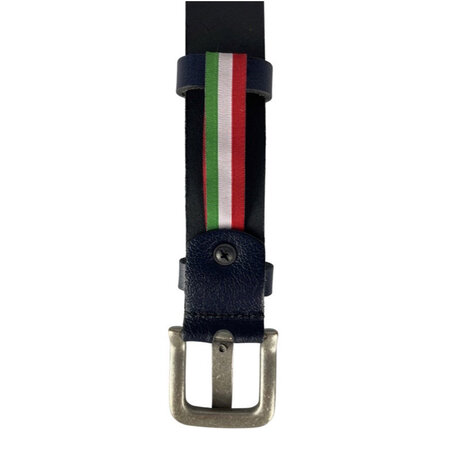Perforated belt dark blue3 cm