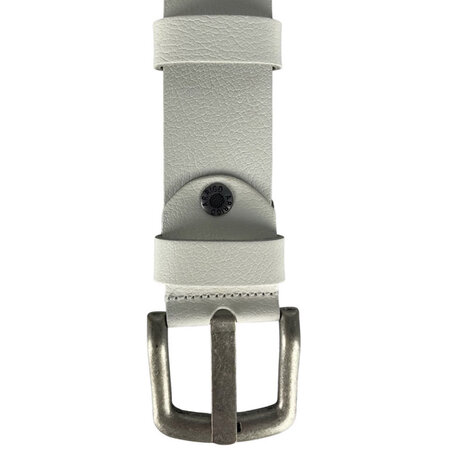 Riem wit geperforeerd leer 4 cm