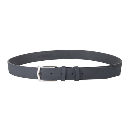 Blauw Leren Dames Riem - Heren Riem Van 3 cm Breed