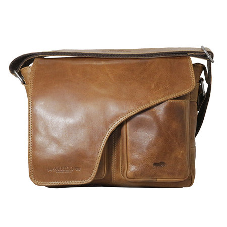 Lichtbruin Leren Messenger Bag Schoudertas