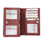 Dames Portemonnee - RFID - Donkerrood Leer