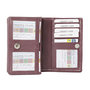 Dames Portemonnee - RFID - Bordeaux Rood Leer