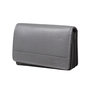 Grijs rundleren anti skim portemonnee, medium
