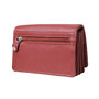 Donkerrood rundleren anti skim portemonnee, medium