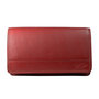 Ferrari rood leren harmonica RFID portemonnee, groot model