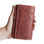 Harmonica dames portemonnee met bloemenprint, rood