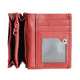 Leren Mini Portemonnee Dames van Rood Leer