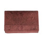 RFID Dames Portemonnee - Rood Leer - Bloemenprint