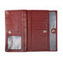 Leren Dames Portemonnee van Donkerrood Leer