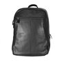 Leren Laptop Rugtas van Soepel Zwart Leer