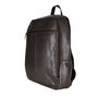 Leren Laptop Rugzak van Soepel Donkerbruin Leer