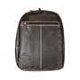 Leren Laptop Rugzak van Donkerbruin Leer