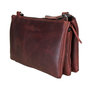 Leren Schoudertas - Clutch - Heuptasje Van Rood Leer