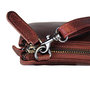 Leren Schoudertas - Clutch - Heuptasje Van Rood Leer