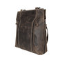 Leren Rugtas Of Schoudertas Gemaakt Van Bruin Leer