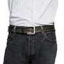 Leren Riem Gemaakt Van Donkergrijs Leer - 4 cm Breed