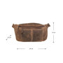 Ruime Heuptas Voor Heren Of Dames Van Cognac Kleurig Leer