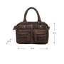 Shoulder Bag - Western Bag - Handbag In Dark Brown Leather