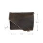 Donkerbruine Laptoptas - Messenger Tas Van Buffelleer