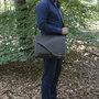 Donkerbruine Laptoptas - Messenger Tas Van Buffelleer