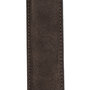 Suede Riem Donkerbruin • Met een Stijlvolle Zilverkleurige Gesp