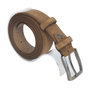 Suede Riem Cognac/Lichtbruin • Met een Stijlvolle Zilverkleurige Gesp