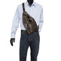 Crossbody Tas - Schoudertas Van Donkerbruin Leer