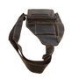 Crossbody Tas - Schoudertas Van Donkerbruin Leer