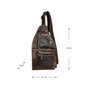 Crossbody Tas - Schoudertas Van Donkerbruin Leer