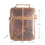 Schoudertas - crossbody tas van lichtbruin buffelleer