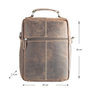 Schoudertas - crossbody tas van donkerbruin buffelleer