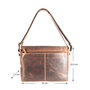 Messenger Bag - Schoudertas Van Lichtbruin Buffelleer
