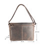 Messenger Bag - Schoudertas Van Donkerbruin Buffelleer