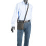 Zwart Leren Schoudertas - Crossbody Tas Van Arrigo
