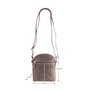 Crossbody Schoudertas Van Donkerbruin Buffelleer