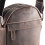 Crossbody Schoudertas Van Donkerbruin Buffelleer