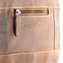 Bruin Leren Crossbody Schoudertas - Compact Model