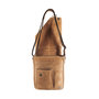 Schoudertas Van Soepel Leer In De Kleur Taupe/Beige