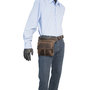 Lichtbruin leren heuptasje crossbody schoudertasje