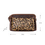 Crossbody Schoudertasje Van Leer Met Een Jaguar Print