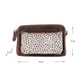 Leren Crossbody Schoudertasje Met Een Cheetah Print