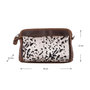 Leren Crossbody Schoudertasje Met Een Dierenprint
