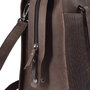 Laptoptas Van Donkerbruin Leer Met Kroko Print